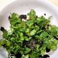 4児男子母さんの台所's cooksnap of when they made 居酒屋風☆海苔とパクチーのサラダ.