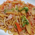 ☆クッキングパンダ☆'s cooksnap of when they made じゃがいも入り焼うどん.