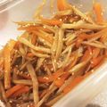 まきろんカフェ's cooksnap of when they made レンジで簡単！人参とレンコンのきんぴら.