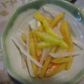 yobibaa's cooksnap of when they made さっぱり美味しい♪柿と大根のなます.