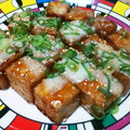 実１１３'s cooksnap of when they made 簡単！厚揚げ甘辛煮〜チーズのせ〜.
