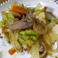 や～たん食堂's cooksnap of when they made 豚うすぎり厚揚げのカレー炒め.