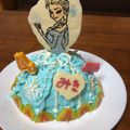 エリユキ's cooksnap of when they made 簡単ドームケーキ♪エルサのドールケーキ.