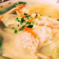 ☆大ちゃんママ☆'s cooksnap of when they made 中華風（４）海老ワンタンのスープ。.