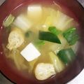 ムーミン☆ママ's cooksnap of when they made 白菜と豆腐のお味噌汁.