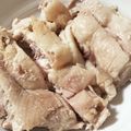 ariyuch's cooksnap of when they made ぷりぷりジューシー！鶏もも肉で作るゆで鶏.