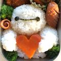 Elimo1538's cooksnap of when they made キャラ弁＊ベイマックス＊リンゴ.