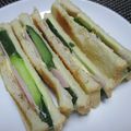 ジョングレ's cooksnap of when they made 胡瓜・ハム・チーズのトーストサンド.
