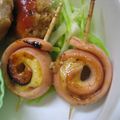 せいままま's cooksnap of when they made 魚肉ソーセージとチーズのくるくる焼肉.
