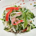 ピニヨ's cooksnap of when they made 大根ときゅうりとかにかまの酢の物.
