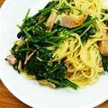 反省堂書店（のぐち）'s cooksnap of when they made ほうれん草のクリームパスタカレー風味.