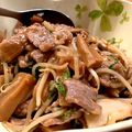jununu's cooksnap of when they made 五分で豚とメンマともやし炒め.