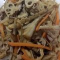 kisr1010's cooksnap of when they made お弁当簡単ピリ辛！れんこんきんぴらごぼう.
