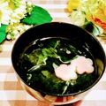 ももちゃんのれしぴ's cooksnap of when they made 家の人気のお吸い物.