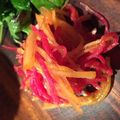 sekiji's cooksnap of when they made 紅芯大根と柿のサラダ.