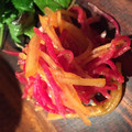 sekiji's cooksnap of when they made 紅芯大根と柿のサラダ.