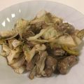 papikun's cooksnap of when they made 鳥もも肉とキャベツのマヨ粒マスタード炒め.