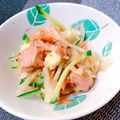 ☆３匹の子ぶた☆'s cooksnap of when they made 焼鳥缶で☆新たまのゴマドレサラダ.