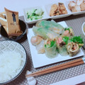 ks（＾Ｏ＾）'s cooksnap of when they made きのことソーセージのカレー生春巻き.