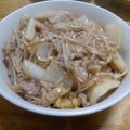 単！！'s cooksnap of when they made 白菜、豚肉、えのきのあんかけ丼.