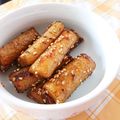 3yury's cooksnap of when they made カリカリごぼうの甘辛にんにく醤油焼き.