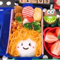 すねる's cooksnap of when they made 女の子＊顔＊キャラ弁＊幼稚園.