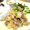 YUH♡ママ's cooksnap of when they made ☆牛肉とキャベツのおろしポン酢炒め☆.