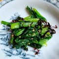 ＊キーツニャン＊'s cooksnap of when they made 簡単小鉢✿小松菜の昆布辛子和え.