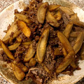 クック72WXXM☆'s cooksnap of when they made 牛肉とごぼうのしぐれ煮.