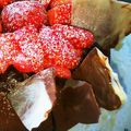 キョ〜コ's cooksnap of when they made しっとり濃厚☆紅葉のチョコレートケーキ【デコレーション編】.