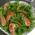 めがねりんご's cooksnap of when they made ☆フルーツトマトとわさび菜サラダ☆.