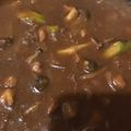 はな923's cooksnap of when they made 本格的☆キノコとアスパラ入りポークカレー.