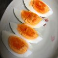 ルぴあ's cooksnap of when they made ラップで！簡単キレイなゆで卵の切り方.