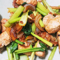 yashio's cooksnap of when they made *小松菜と豚もものカレー炒め*.