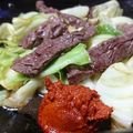 ダイナマイト漆黒's cooksnap of when they made びっくり亭本家風焼き肉.