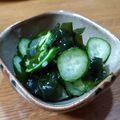 や～たん食堂's cooksnap of when they made きゅうりとわかめの酢の物.