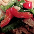 0jas's cooksnap of when they made ★簡単★豚肉とパプリカの味噌炒め.