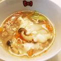 クックE662AA☆'s cooksnap of when they made ずぼらの極み10分包まないワンタンスープ.