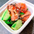 ☆３匹の子ぶた☆'s cooksnap of when they made 胡瓜とトマトの塩昆布胡麻ラー油和え.