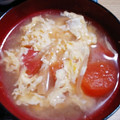 まつねぇ７２１６'s cooksnap of when they made トマトとふわふわ卵のお味噌汁☆.