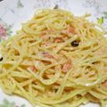 ジョングレ's cooksnap of when they made 簡単❗クリームじゃない明太子パスタ‼️.