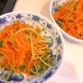 Тика's cooksnap of when they made 豆苗とにんじんのお手軽ナムル.