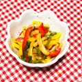 tokotann's cooksnap of when they made 薄揚げ・パプリカのシソ入り酢の物.