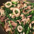 月の影と海's cooksnap of when they made 春菊とイカのガーリック炒め.