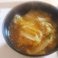 チコリママ's cooksnap of when they made 白菜の味噌汁♪レンチンで甘く♪.