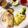 horseland's cooksnap of when they made ほうれん草のオムレツ.