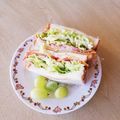 take♪aki♪'s cooksnap of when they made ベーコン＆チーズと玉子焼きのホットサンド.