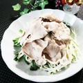 Dellaたん's cooksnap of when they made 水菜とえのき 簡単豚しゃぶサラダ.