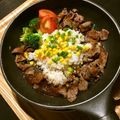 クックあこ's cooksnap of when they made ペッパーランチ風♪ガーリックビーフライス.