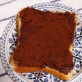 おうちゃん母さん's cooksnap of when they made まるでチョコ！？ココアあんこトースト！.